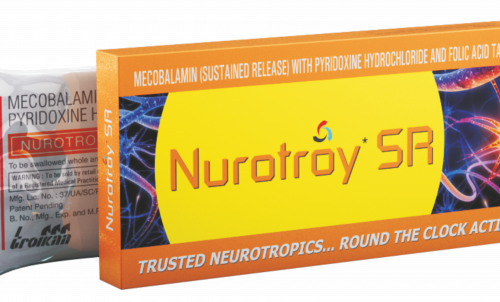 Nurotroy SR (Methylcobalamin, Pyridoxine HCL & Folic Acid) Tablets 10`s
