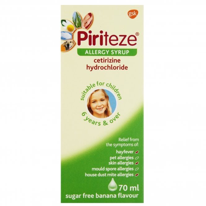 Piriteze (Cetirizine) 1mg/ml SF Syrup 70ml