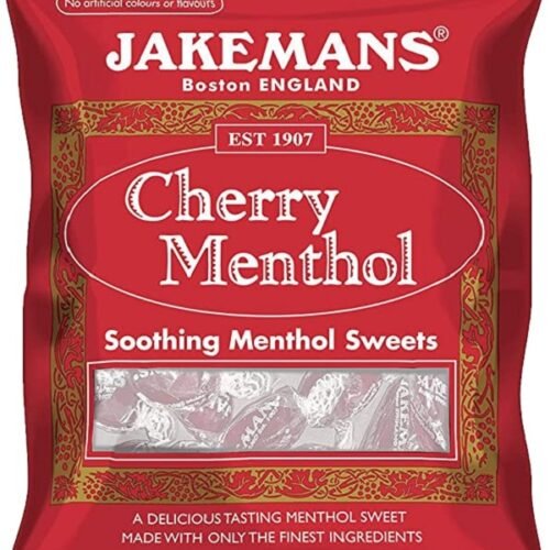 JakeMans Cherry Menthol Cough Drops 100G