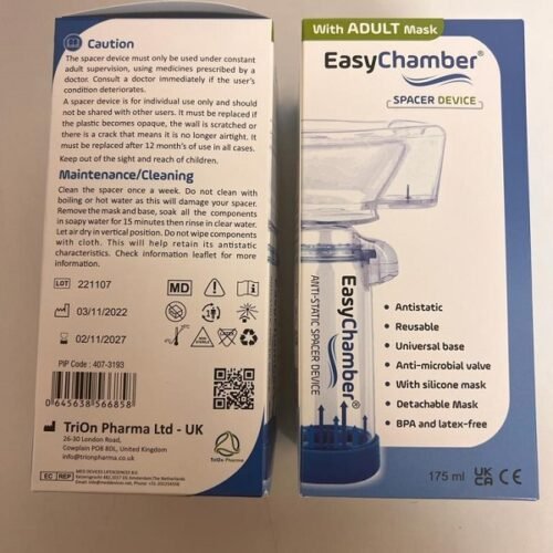 EasyChamber Spacer With Adult Mask