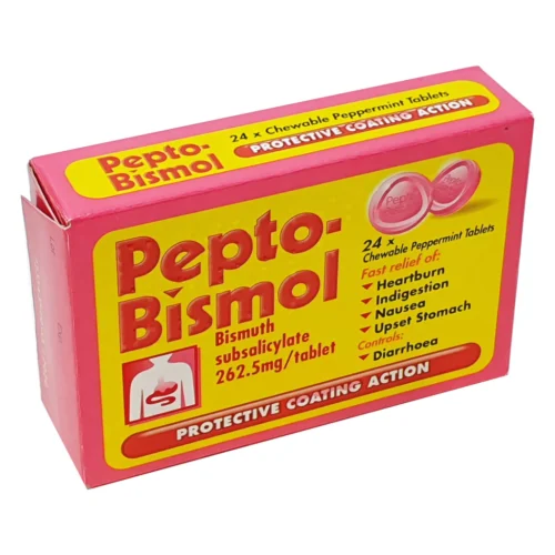Pepto Bismol Original Chewable Tablets 24`S