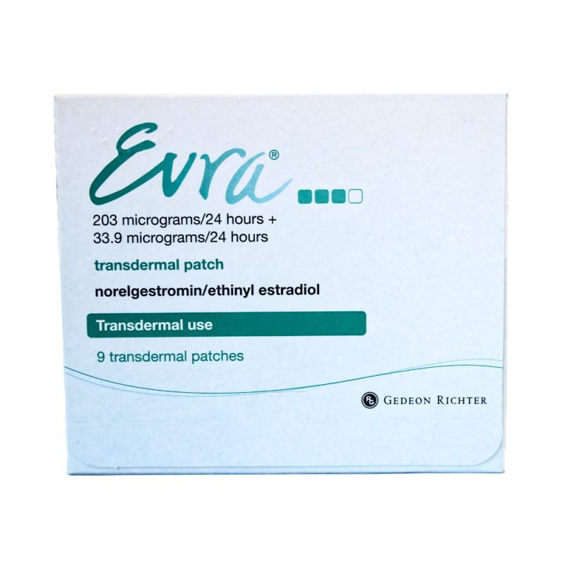 Evra (Ethinyloestradiol & Norelgestromin) Patch 9`s