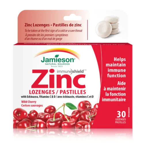 Jamieson Zinc Wild Cherry Lozenges 30`s
