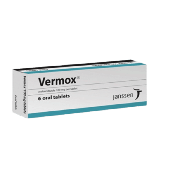 Vermox (Mebendazole)100mg Tablets 6`S
