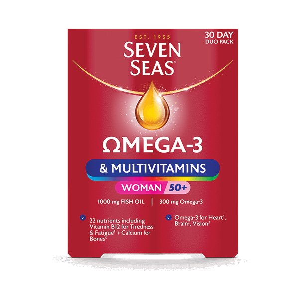 Seven Seas Omega 3 & Multivitamin Women 50+ Duo Tablets (30+30)s