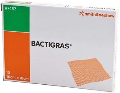 Bactigras 10cm Sq 10`s