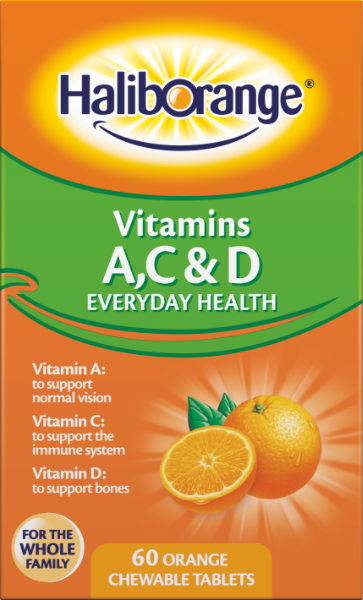 Haliborange A, C & D Orange Chewable Tablets 60`S