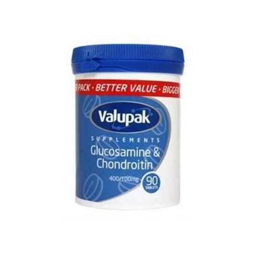 Valupak Glucosamine & Chondroitin 400 100mg Tablets 90`S