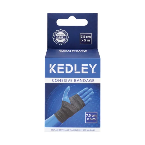Kedley Cohesive Bandage Black (7.5cm x 5m)