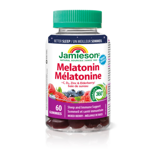 Jamieson Melatonin 5mg+Immunity Gummies 60`S