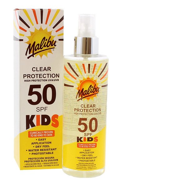 Malibu SPF 50 Kids Clear Protect Spray 250ML