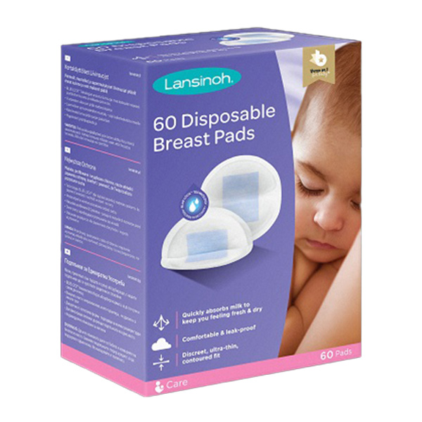 LANSINOH DISPOSABLE BREAST PAD 60`S