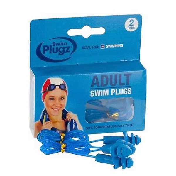 SWIM EAR PLUGS (ADULT) 2 PAIRS
