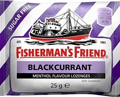 Fisherman's Friend Blackcurrant and Menthol Sugar-Free Lozenges 25g