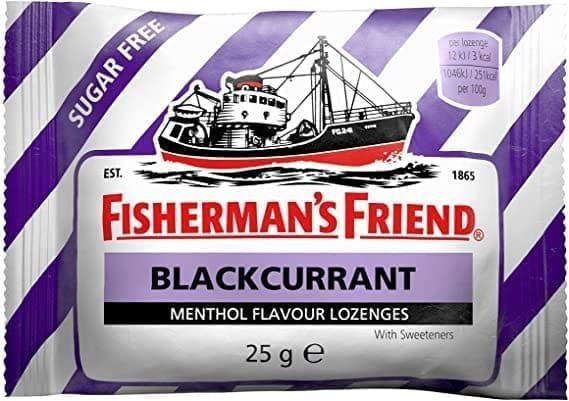 Fisherman's Friend Blackcurrant and Menthol Sugar-Free Lozenges 25g