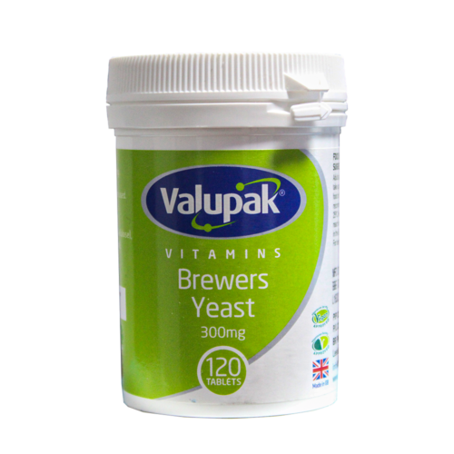 Valupak Brewer's Yeast 300mg Tablets 120 Pack