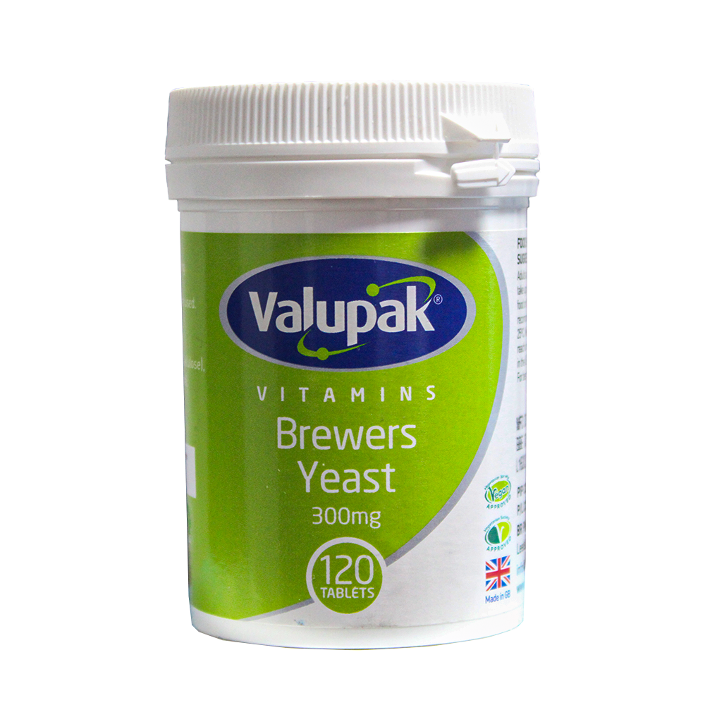 Valupak Brewer's Yeast 300mg Tablets 120 Pack