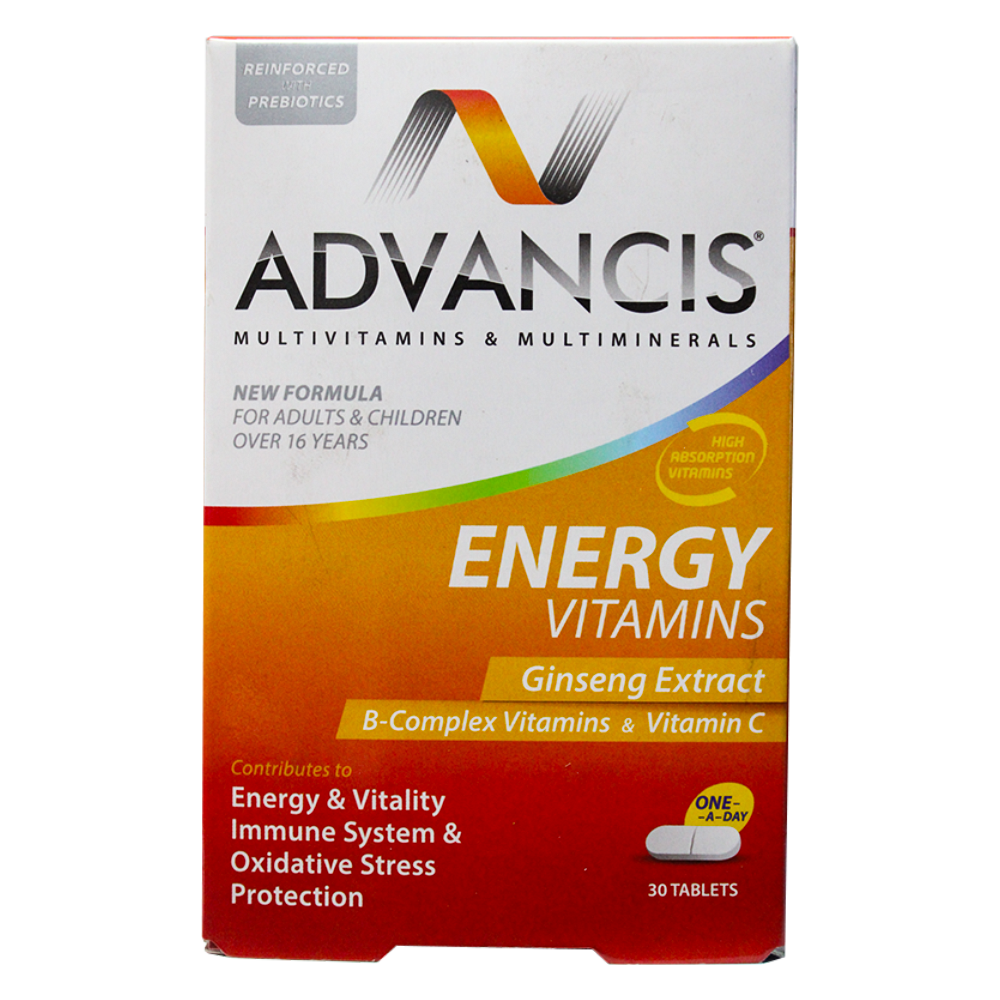 Advancis Energy Vitamins Tablets 30'S