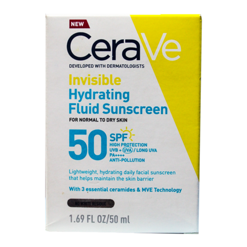 CeraVe Invisible Hydrating Fluid Sunscreen SPF 50 50ml