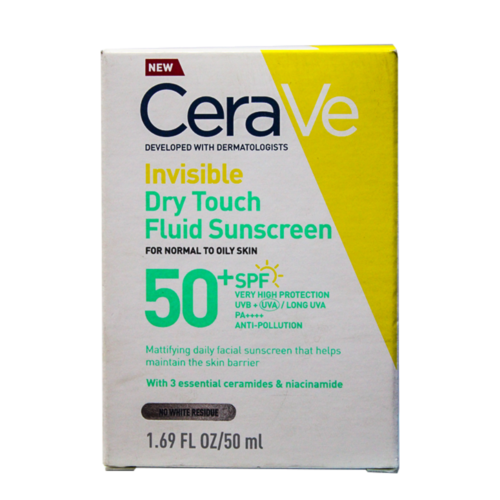 CeraVe Invisible Dry Touch Fluid Sunscreen SPF50 50ml