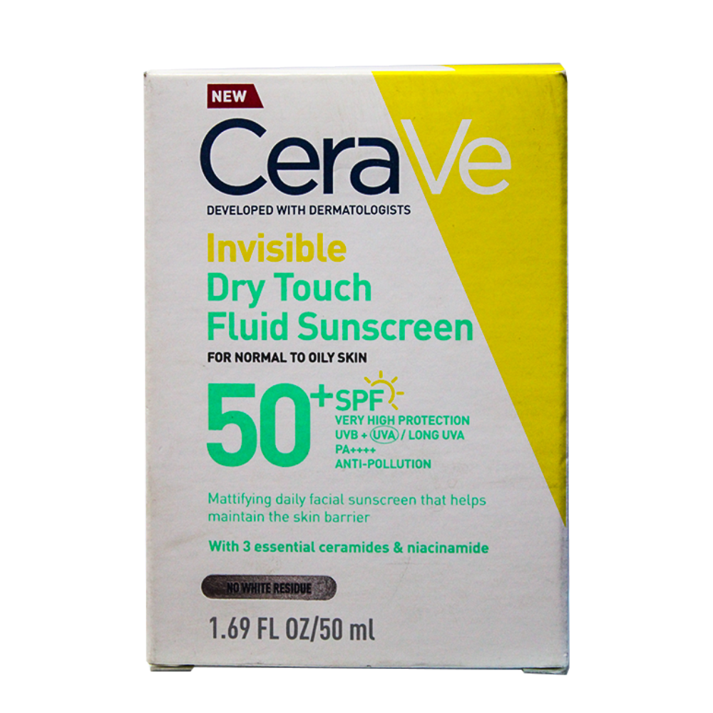 CeraVe Invisible Dry Touch Fluid Sunscreen SPF50 50ml