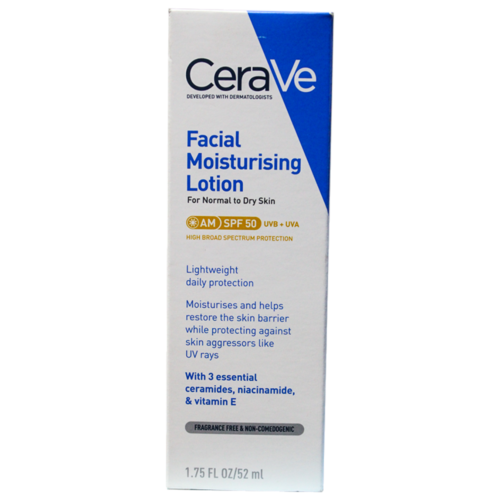 CeraVe AM SPF 50 Facial Moisturizing Lotion
