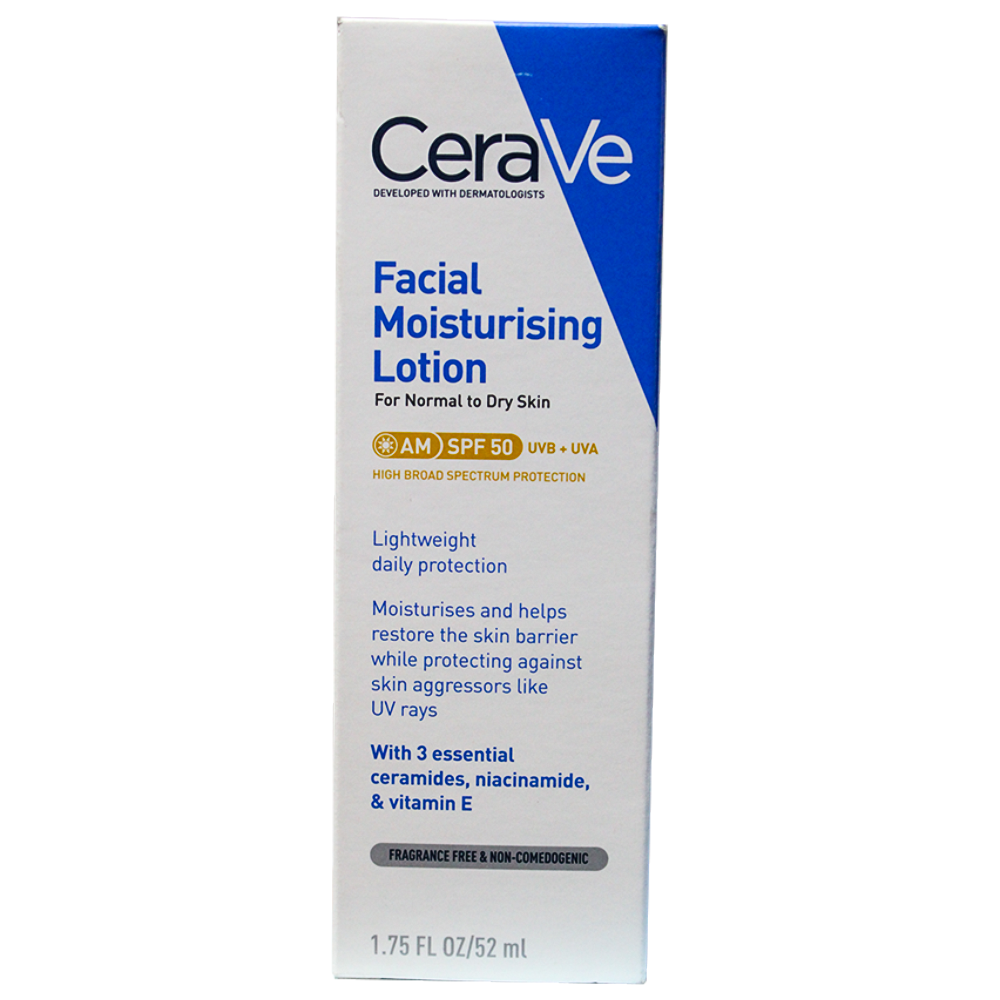 CeraVe AM SPF 50 Facial Moisturizing Lotion